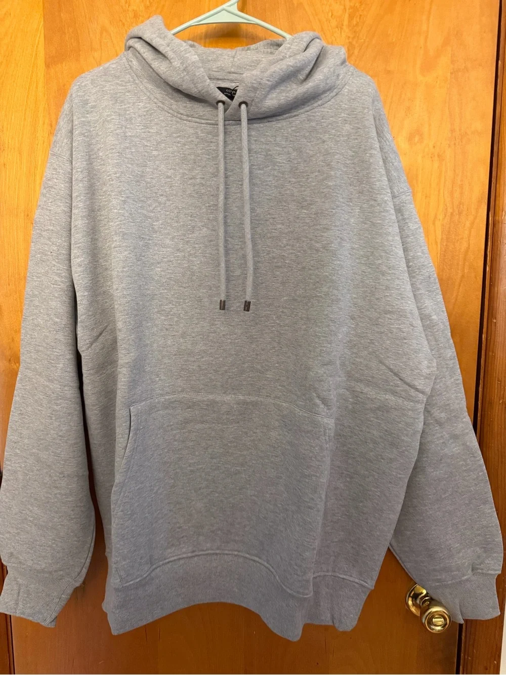 Men's Gray Crewneck Hoodie - Classic Pullover Sweatshirt